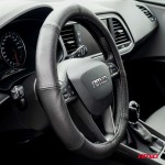 Καλυμμα Τιμονιου Δερματινο Xxl 44-46 Cm Μαυρο Amio - 1 ΤΕΜ.