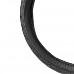 Καλυμμα Τιμονιου Δερμαtino (ΧΧL) 44-46cm SWC-51-ΧΧL Σε Μαυρο Χρωμα Με Μαυρες Ραφες Amio - 1 ΤΕΜ.