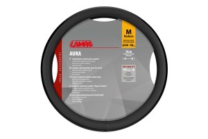 Lampa - Κάλυμμα Τιμονιού Φορτηγού Aura Skeentex Μαύρο Μέγεθος M Ø44–46cm Ultra-Soft, Αντιολισθητικό, Φάρδος 10cm - 1 τεμ. (L9707.3)