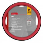 Lampa - Κάλυμμα Τιμονιού Φορτηγού Aura Skeentex Κόκκινο Μέγεθος M Ø44–46cm Ultra-Soft, Αντιολισθητικό, Φάρδος 10cm - 1 τεμ. (L9707.9)