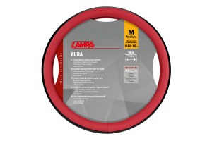 Lampa - Κάλυμμα Τιμονιού Φορτηγού Aura Skeentex Κόκκινο Μέγεθος M Ø44–46cm Ultra-Soft, Αντιολισθητικό, Φάρδος 10cm - 1 τεμ. (L9707.9)