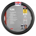Καλυμμα Τιμονιου Φορτηγου Flag England Μαυρο Με Σημαια Αγγλιας (M) 44-46cm Lampa - 1 TEM.