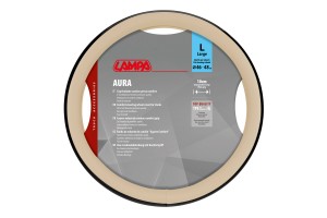 Lampa - Κάλυμμα Τιμονιού Φορτηγού Aura Skeentex Μπεζ Μέγεθος L Ø46–48cm Ultra-Soft, Αντιολισθητικό, Φάρδος 10cm - 1 τεμ. (L9707.6)