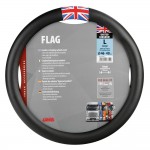 Καλυμμα Τιμονιου Φορτηγου Flag England Μαυρο Με Σημαια Αγγλιας (L) 46-48 Cm Lampa - 1 TEM.