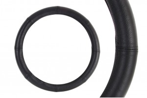 Καλυμμα Τιμονιου Δερματινο 4XL 49/51CM Μαυρο Αμιο - 1 ΤΕΜ.