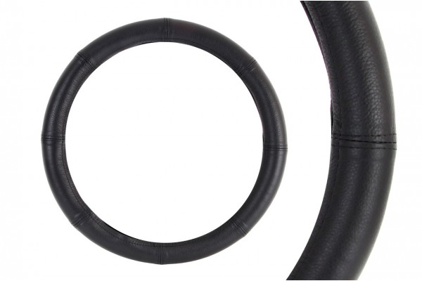 Καλυμμα Τιμονιου Δερματινο 4XL 49/51CM Μαυρο Αμιο - 1 ΤΕΜ.