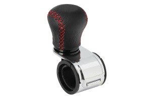 Τεμπελης Τιμονιου Δερματινος Μαυρος Με Κοκκινη Ραφη Και Χρωμιωμενο Βραχιονα 20-40mm Revolve Lampa - 1ΤΕΜ