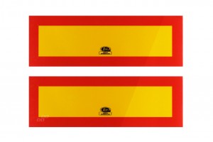 Ανακλαστηρες Φορτηγου ΚΟΚΚΙΝΟ/ΚΙΤΡΙΝΟ 300x100 2ΤΕΜ.