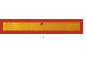 Ανακλαστηρες Φορτηγου ΚΟΚΚΙΝΟ/ΚΙΤΡΙΝΟ 1130x200 2ΤΕΜ.