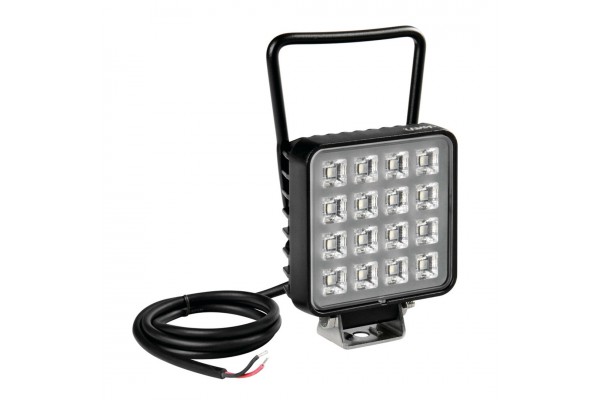 Προβολεας Τετραγωνος WL-28 16LED 16W 1.400lm 6.000K 10-30V 110x90x34,7mm Φως Διαθλασης 1ΤΕΜ.
