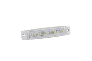 Φως Ογκου 12/24V 5xSMD Led Λευκο Διαφανο 96x20mm Με Εγκριση Τυπου R7/R10LAMPA - 1 TEM.