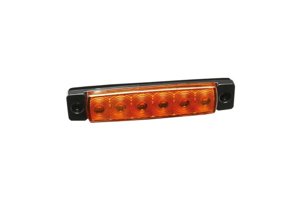 Φως Ογκου 9>32V 6 Led Πορτοκαλι Χρωμα 95,6x19,8mm Με Εγκριση Τυπου E148 Lampa -20 Τεμ.