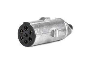 Amio – Πρίζα Κοτσαδόρου 24V 7PIN Type N Αλουμινίου Heavy Duty Για Ασφαλή Σύνδεση & Καθημερινή Χρήση – 1 Τεμ. (04790/AM)