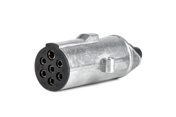 Amio – Πρίζα Κοτσαδόρου 24V 7PIN Type S Αλουμινίου Heavy Duty Για Ασφαλή Σύνδεση & Καθημερινή Χρήση – 1 Τεμ. (04791/AM)