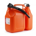 Μπετονι Πλαστικο Δυο Θαλαμων 6+2.5L Καταληλλο Για Καυσιμα Πρασινο Με Χωνι Αmio - 1 TEM.