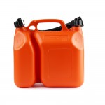 Μπετονι Πλαστικο Δυο Θαλαμων 6+2.5L Καταληλλο Για Καυσιμα Πρασινο Με Χωνι Αmio - 1 TEM.