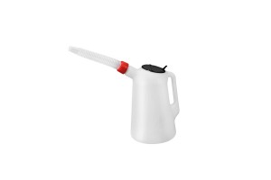 Δοχειο Πλαστικο (HDPE) Για Μεταφορα Λαδιου Με Ευκαμπτο Μακρυ Στομιο Και Καπακι Λευκο 3000ml LAMPA- 1 TEM.