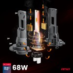 Amio - Λαμπτήρες Led F25 Pro Black Edition H7 68W 12-24V Full Can Bus Με Φωτεινότητα 7646lm Σε Ψυχρό Λευκό 6000K Για Επιβατικά Αυτοκίνητα & Φορτηγά - Σετ 2 τεμ. (04720/AM) Amio - Λαμπτήρες Led F25 Pro Black Edition H7 68W 12-24V Full Can Bus Με Φωτεινότητα 7646lm Σε Ψυχρό Λευκό 6000K Για Επιβατικά Αυτοκίνητα & Φορτηγά - Σετ 2 τεμ. (04720/AM)