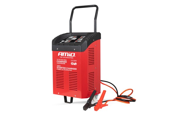 Amio - Εκκινητης /ΦΟΡΤΙΣΤΗΣ Μπαταριας 40A (300A STARTER) 12/24V Για Μπαταριες 20-600Ah - Amio (04500/AM)