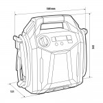 Lampa – Επαγγελματικός Εκκινητής Μπαταρίας 12V/24V LiFePO4 96000mAh, Για Κορυφαία Ισχύ Σε Φορτηγά Και Βαρέα Οχήματα – 1 Τεμ. (L7050.4)