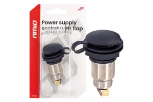 Amio - Πρίζα Τροφοδοσίας Με Καπάκι 12V / 24V – 250W - 1 τεμ. (04462/AM)