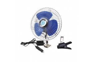 Ανεμιστηρας 24V Μεταλλικος Με Φις Αναπτηρα Και Στηριξη Με Βαση Και Μανταλακι Amio – 1 ΤΕΜ.