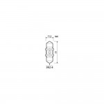 Λαμπακια Πλαφονιερας 12V 11x31mm 110/90lm 6.500K Διπλης Πολικοτητας Led ULTRA-LUMEN Series 1ΤΕΜ.