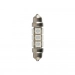 Λαμπακι Πλαφονιερας 24/28V 11x43mm 48lm 12xSMD Led Μπλε Διπλης Πολικοτητας Lampa - 20 ΤΕΜ.