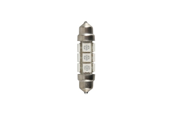 Λαμπακι Πλαφονιερας 24/28V 11x43mm 205lm 12xSMD Led Πρασινο Διπλης Πολικοτητας Lampa - 20 ΤΕΜ.