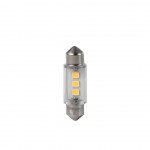 Λαμπακια Πλαφονιερας C5W 24V SV8,5 36mm 3xSMD2835 Led Λευκο Heavy Duty Blister M-TECH - 2 Τεμ.