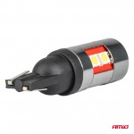 Amio - Λάμπες Led Can Bus Αυτοκινήτου & Φορτηγού Τύπου T10 W5W Με Τάση Λειτουργίας 12V/24V/36V/48V 9xSMD 3030 Λευκού Χρώματος Απόχρωσης 5.500k (σε Χρώμα Χρωμίου - μαύρο) - 2 Τεμ (04244/ΑΜ) Amio - Λάμπες Led Can Bus Αυτοκινήτου & Φορτηγού Τύπου T10 W5W Με Τάση Λειτουργίας 12V/24V/36V/48V 9xSMD 3030 Λευκού Χρώματος Απόχρωσης 5.500k (σε Χρώμα Χρωμίου - μαύρο) - 2 Τεμ (04244/ΑΜ)