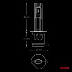 Amio - Λάμπες Led F26 Pro Series H1 12/24V 68W 2900-3550lm 6.000K Full Can-Bus Plug&Play - 2 Τεμ. (04869/AM) Amio - Λάμπες Led F26 Pro Series H1 12/24V 68W 2900-3550lm 6.000K Full Can-Bus Plug&Play - 2 Τεμ. (04869/AM)