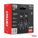 Amio - Λάμπες Led F26 Pro Series H7/H18 12/24V 68W 2900-3550lm 6.000K Full Can-Bus Plug&Play - 2 Τεμ. (04872/AM)