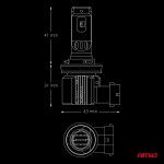 Amio - Λάμπες Led F26 Pro Series H8/H9/H11/H16 12/24V 68W 2900-3550lm 6.000K Full Can-Bus Plug&Play - 2 Τεμ. (04873/AM) Amio - Λάμπες Led F26 Pro Series H8/H9/H11/H16 12/24V 68W 2900-3550lm 6.000K Full Can-Bus Plug&Play - 2 Τεμ. (04873/AM)