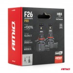 Amio - Λάμπες Led F26 Pro Series HB3 12/24V 68W 2900-3550lm 6.000K Full Can-Bus Plug&Play - 2 Τεμ. (04874/AM) Amio - Λάμπες Led F26 Pro Series HB3 12/24V 68W 2900-3550lm 6.000K Full Can-Bus Plug&Play - 2 Τεμ. (04874/AM)