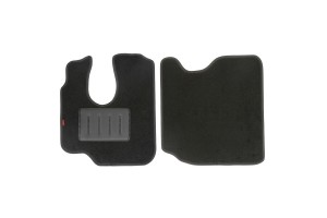 Πατακια Moketa Σε Μαυρο Χρωμα Truck SUPER-FIT Για Mercedes Atego 1 1998-2004 / Atego 2 2004-2014 / Atego 3 2013+ Lampa - 2 ΤΕΜ.