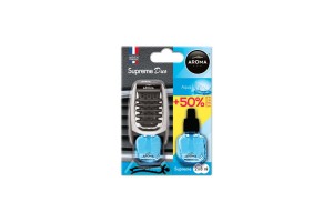 Amio - Αρωματικό Αεραγωγού Αυτοκινήτου Aroma Supreme Duo Aqua Αεραγωγού Με Ρύθμιση Έντασης (+50% Περιεχόμενο) - 1 Τεμ. (A92253/AM)