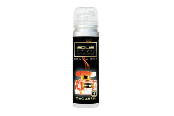 Αρωματικο Αυτοκινητου Σε Σπρει (SPRAY)ΜΕ Αρωμα Twilight Premium Gold Series 75ml Aqua - 1 TEM.