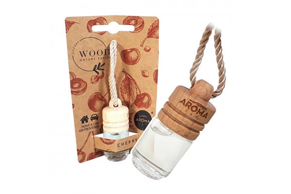 AMiO Αρωματικό Υγρό Κρεμαστό Αυτοκινήτου Aroma Nature Wood Mini Κεράσι