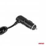 Ανταπτορας Αναπτηρα 12/24V 100W ΜΑΥΡΟΣ/3 ΘΕΣΕΙΣ/2xUSB-A /ΚΟΥΜΠΙ ON-OFF/ΕΝΔΕΙΞΗ LED/ΚΑΛΩΔΙΟ 70cm Amio - 1 Τεμ.