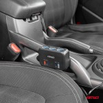 Ανταπτορας Αναπτηρα 12/24V 120W ΜΑΥΡΟΣ/3 ΘΕΣΕΙΣ/1xUSB-A+1xUSB-C Qc 4.0 Ταχειας ΦΟΡΤΙΣΗΣ/ΚΑΛΩΔΙΟ 80cm Amio - 1 Τεμ.