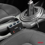 Ανταπτορας Αναπτηρα 12/24V 120W Ψηφιακος ΜΑΥΡΟΣ/3 ΘΕΣΕΙΣ/2xUSB-A + 1xUSB-C Qc 4.0ΜΕ Καλωδιο 80cm Amio - 1 Τεμ.