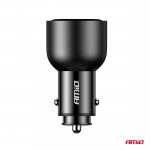 Φορτιστης Αναπτηρα 12/24V Με 2 Θυρες USB-C/USB-A 95W 5V/3A Ταχειας Φορτισης ΑΛΟΥΜΙΝΙΟ/ΜΑΥΡΟΣ Αμιο - 1 Τεμ.