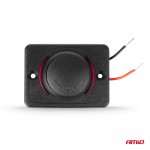 Πριζα Με 2 Θυρες Usb Και Καπακι 12/24V Αδιαβροχη Τετραγωνο Σχημα Με Κοκκινο Led Φως Μαυρηamio - 1 Τεμ.
