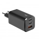 Φορτιστης Με Οικιακη Πριζα Home Rocket 65W 100/230V 65W Με 3 Θυρες Usb (USB-A+USB-Cx2) Quick Charge Lampa - 1 ΤΕΜ.