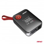Amio - Φορητός Εκκινητής Μπαταρίας (Jump Starter) Mini Με Ενσωματωμένο Κομπρεσέρ Αέρα, Powerbank Και Φακό Led Τάση Λειτουργίας 12V Με Χωρητικότητα 7,2Ah Και Μέγιστο Ρεύμα Εκκίνησης 600A Για Επιβατικά Αυτοκίνητα - 1 τεμ. (04675/AM)