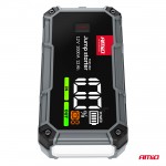 Amio - Φορητός Εκκινητής Μπαταρίας (Jump Starter), Powerbank Και Φακός Led Τάση Λειτουργίας 12V Με Χωρητικότητα 12Ah Και Ρεύμα Εκκίνησης 500A (στιγμιαία Μέγιστη Ισχύς 1000A) Σειρά Pro Για Επιβατικά Αυτοκίνητα - 1 τεμ. (04676/AM)