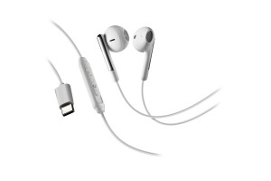 Ακουστικα Με Μικροφωνο Flow Jack Λευκο Χρωμα Με Καλωδιο TYPE-C 120cm Lampa - 1 ΤΕΜ.