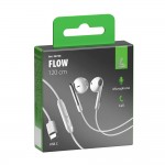 Ακουστικα Με Μικροφωνο Flow Jack Λευκο Χρωμα Με Καλωδιο TYPE-C 120cm Lampa - 1 ΤΕΜ.