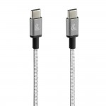 Καλωδιο ΦΟΡΤΙΣΗΣ/ΜΕΤΑΦΟΡΑΣ Δεδομενων Usb Type C>USB Type Ciron 2.0 3000mA/60W Ασημι 100cm Lampa - 1 ΤΕΜ.